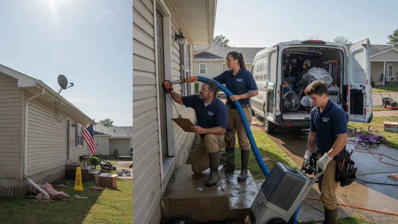 Ceiling Water Damage Restoration in Tishomingo, OK near me